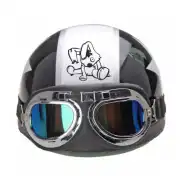 Rag doll rabbit design placed on the white band of aviator sunglasses