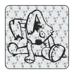 Sticker conejo de trapo 2