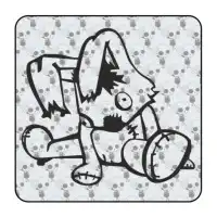 Kaninchen rag Aufkleber 2