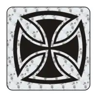 Sticker cruz de malta 2