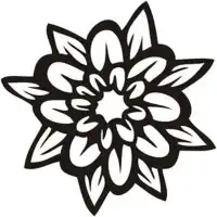 Sticker flor tattoo