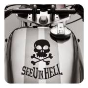 Pegatina de vinilo SEE YOU IN HELL