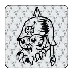 MALTESERKREUZ SCHÄDEL Aufkleber 2