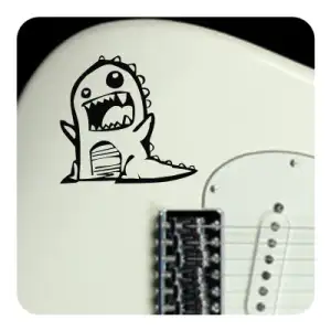 Pegatina DINOSAURIO FEROZ. Pegatinas freaks, pegatinas frikis.