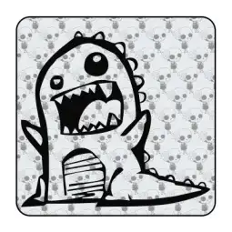 Sticker dinosaurio feroz 2
