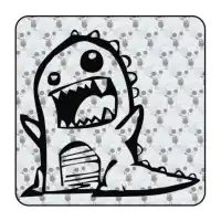 Autocollant dinosaurio feroz 2