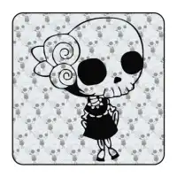 Pegatina de vinilo CALAVERA MEXICANA 2