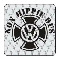 Autocollant non hippie bus malta 2