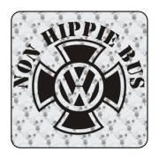 Autocollant non hippie bus malta