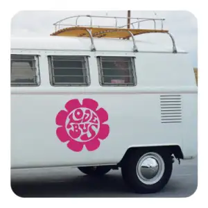 Pegatina LOVE BUS. Pegatinas para Camper y Autocaravana