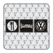 Pegatina COMER DORMIR VW. Pegatinas para Camper y Autocaravana