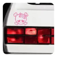 Sticker calavera lazo