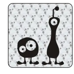 Pegatina MONSTRUOS. Pegatinas freaks, pegatinas frikis. 2