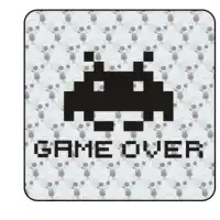 Pegatina SPACE INVADERS GAME OVER. Pegatinas freaks, pegatinas frikis. 2