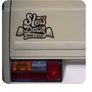 Sticker slow down