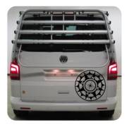 Vinilo ROSA DE LOS VIENTOS. Pegatina 4x4, pegatina camper