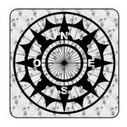 Vinilo ROSA DE LOS VIENTOS. Pegatina 4x4, pegatina camper