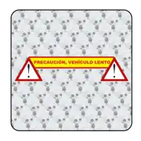 Autocollant vehiculo lento 2