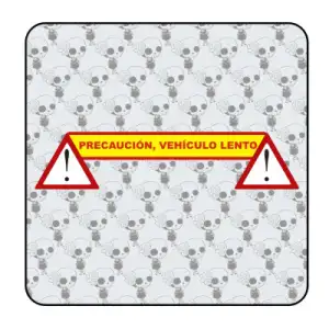 Autocollant vehiculo lento