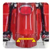 Autocollant slow moving vehicle