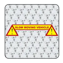 Autocollant slow moving vehicle 2