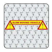 Autocollant slow moving vehicle 2