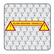 Autocollant slow moving vehicle