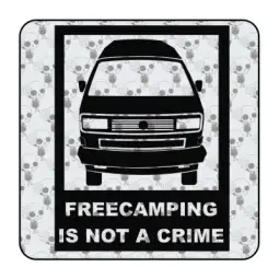 Pegatina FREECAMPING T3 ALTO. Pegatinas para Camper y Autocaravana 2