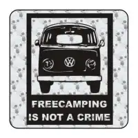 Pegatina FREECAMPING T2. Pegatinas para Camper y Autocaravana 2