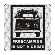 Pegatina FREECAMPING T2. Pegatinas para Camper y Autocaravana