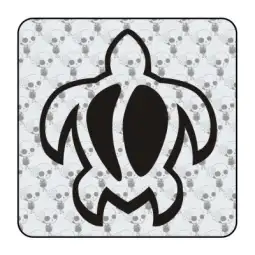 Autocollant tortuga tribal 2