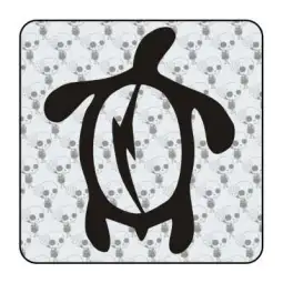 Autocollant tortuga tribal 2