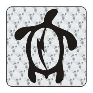 Autocollant tortuga tribal