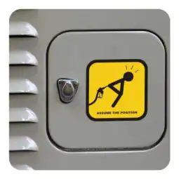 Sticker assume the position