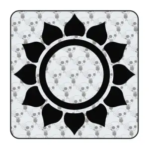 Autocollant sol tribal