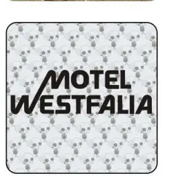 Pegatina MOTEL WESTFALIA. Pegatinas para Camper y Autocaravana 2