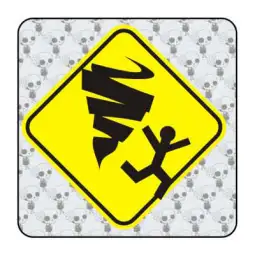 Pegatina TORNADO. Pegatinas surferas. 2