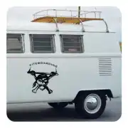 Skull Kite sticker applied to the side of a camper van