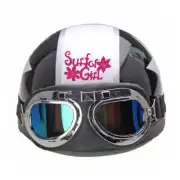 SURFER GIRL sticker applied to the top of a pair of aviator sunglasses