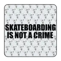 SKATE IS NOT A CRIME Aufkleber 2