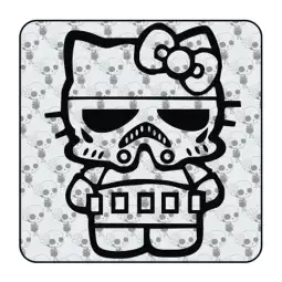 Sticker kitty storm trooper 2