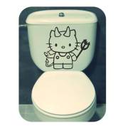 Autocollant kitty demonio