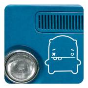 Sticker monstruo pupa