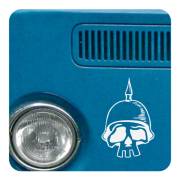 Pegatina de vinilo CALAVERA CASCO