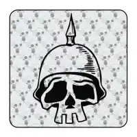 Sticker calavera casco 2