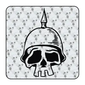 SCHÄDEL HELM Aufkleber
