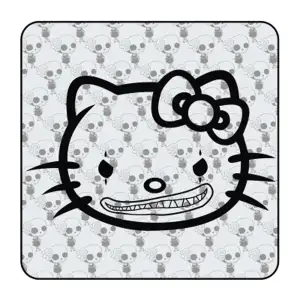 Sticker kitty clown