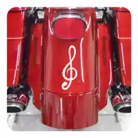 Pegatina de vinilo CLAVE DE SOL