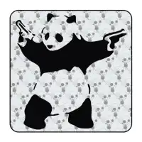 Sticker panda banksy 2