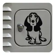 Cocker Spaniel aplicado en la tapa de un vehículo